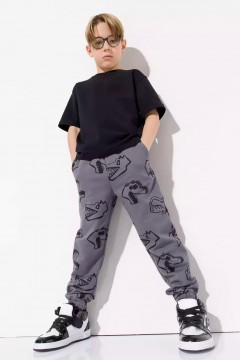 Серые брюки для мальчика 10960AW23 Vulpes Familiy(фото2)